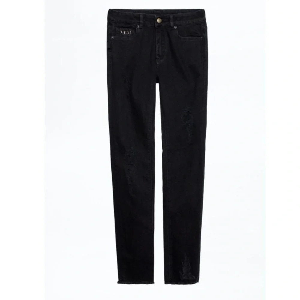Zadig & Voltaire Eva Grunge distressed ankle jeans $283